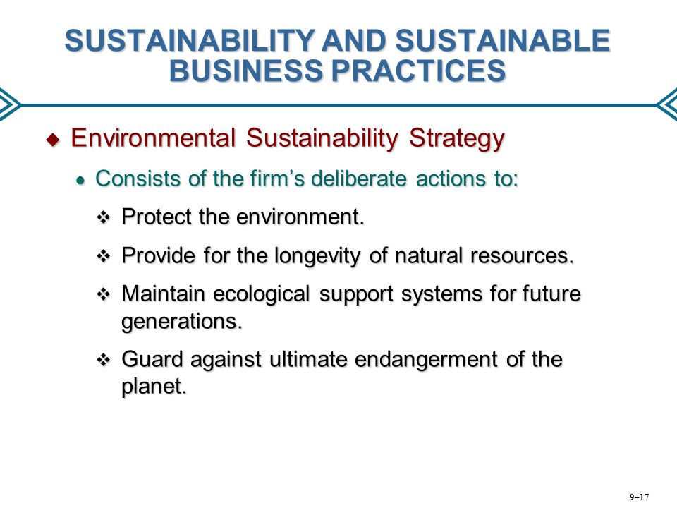 environment and sustainable resource development business plan